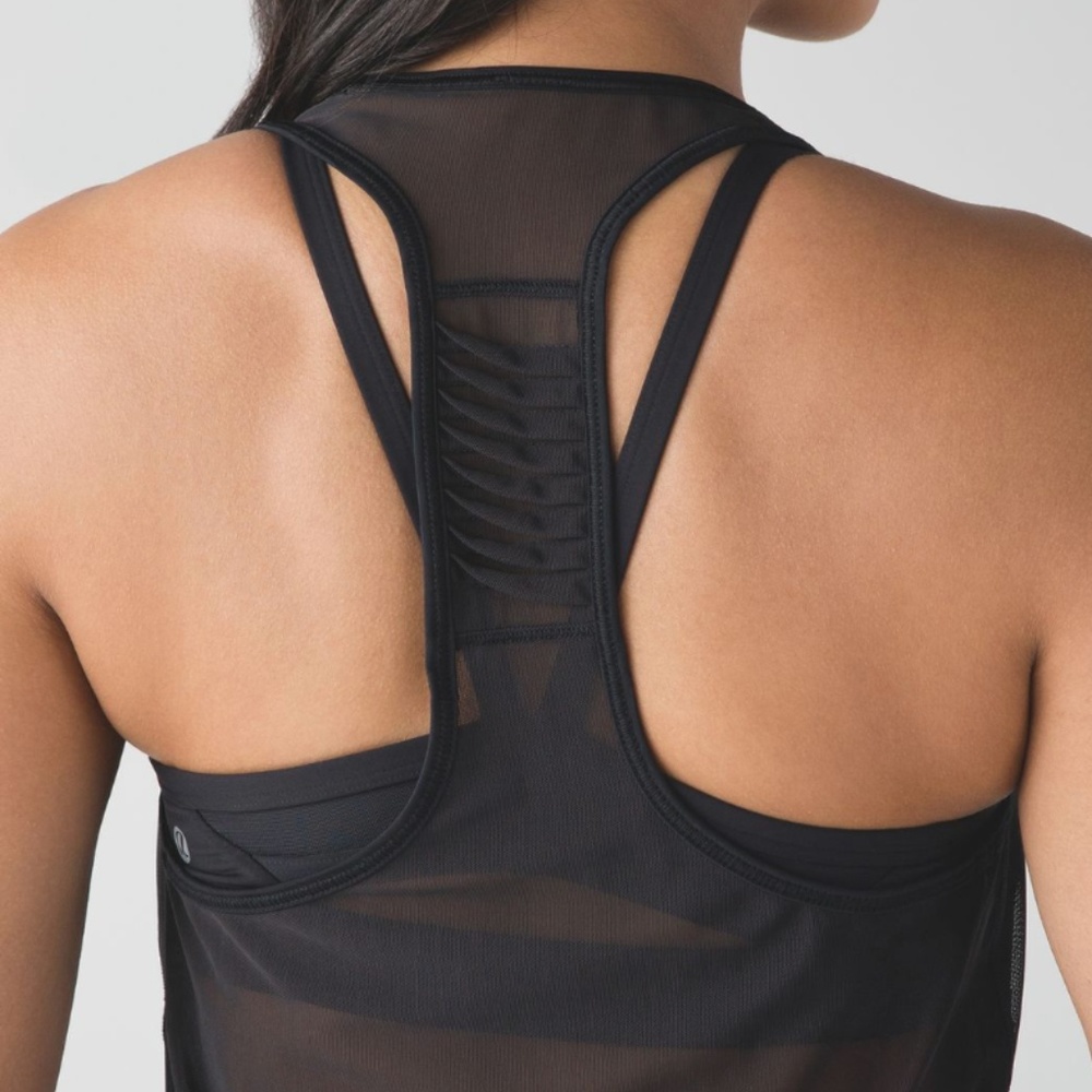 Like New Lululemon Sunshine Salutation Tank, Black